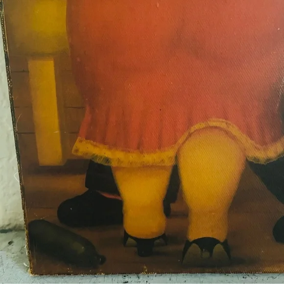 Vintage Fernando Botero Canvas Painting - Picture 3 of 7